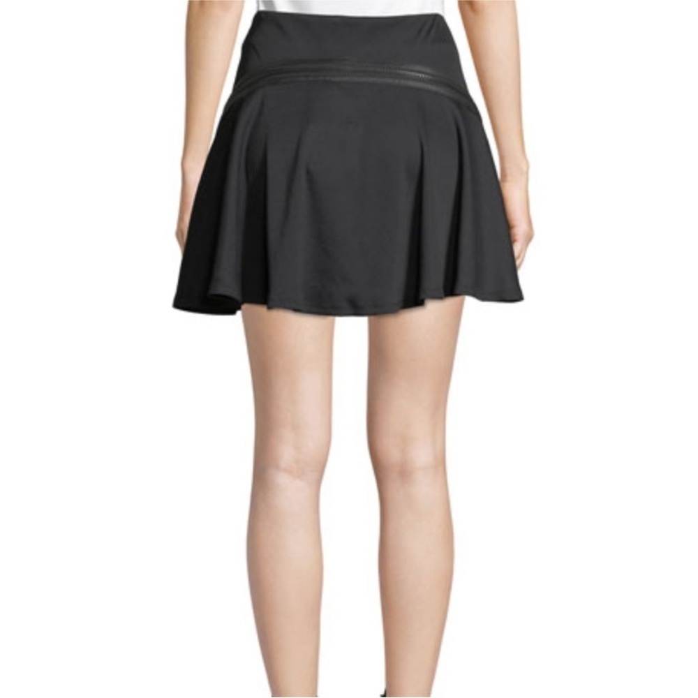 OPEN CEREMONY ZIP FLARE RIBBED BLACK TWEET SKATERS SKIRT S - Picture 3 of 9